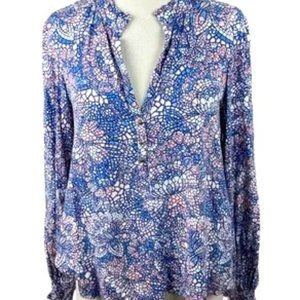 MAEVE BY ANTHROPOLOGIE PATTERNED BLOUSE